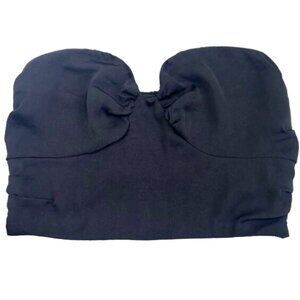 NWT Free People Strapless Crop Top Black M Bustier Corset Going Out Party